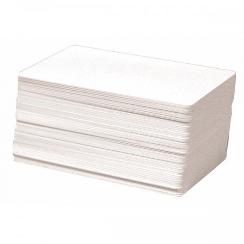 Fargo Cartes vierges en PVC blanc uni