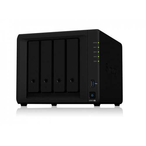 محطة أقراص Synology NAS 4 Bay 4GB DDR3L DS918